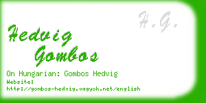 hedvig gombos business card